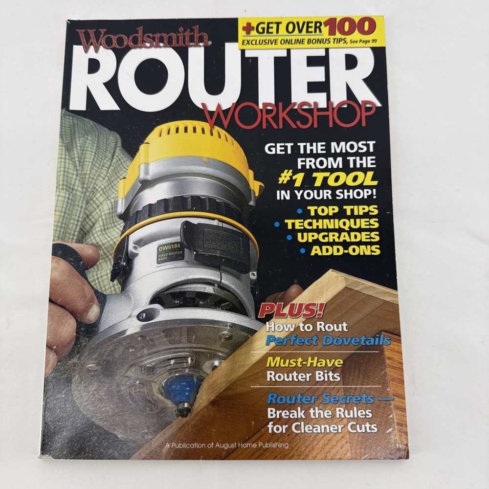 Woodsmith Router Workshop Magazine Over 100 Tips Vintage 2007 Woodworking